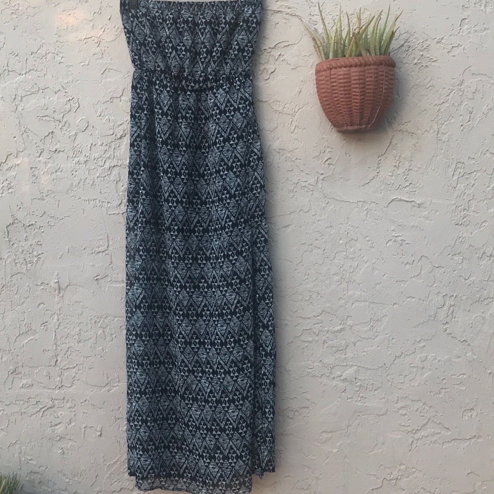 BNWT H&M Divided Aztec Print Strapless Dress